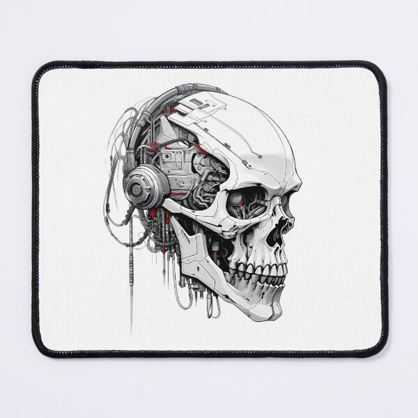 Item preview, Cyberpunk Skull in Neon Colors designed and sold by SchorlCraft.