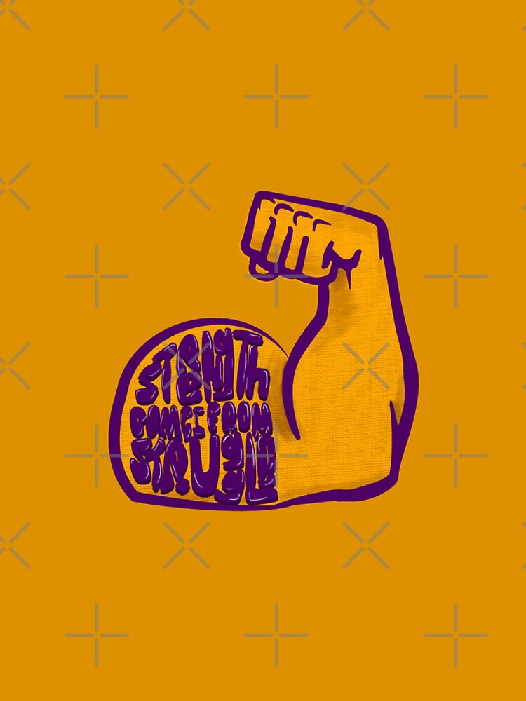Thumbnail 5 of 5, iPhone Case, Strength Comes from struggle designed and sold by Inkonicc.