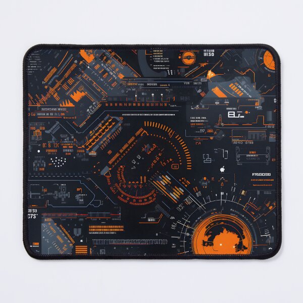 Item preview, Chrono-Tech Dreamscape: Futuristic Sci-Fi Seamless Pattern designed and sold by AlienSkinEyes.