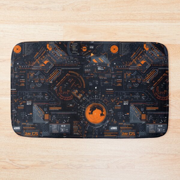 Item preview, Chrono-Tech Dreamscape: Futuristic Sci-Fi Seamless Pattern designed and sold by AlienSkinEyes.