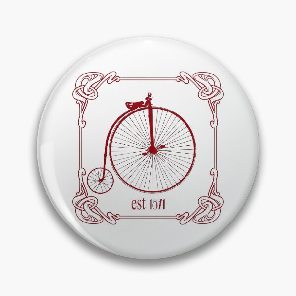 Item preview, Art Nouveau Penny Farthing Red designed and sold by kernowerno.