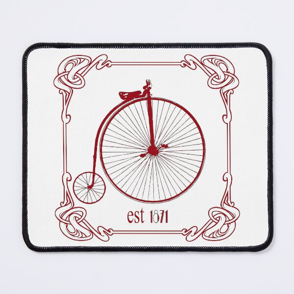 Item preview, Art Nouveau Penny Farthing Red designed and sold by kernowerno.