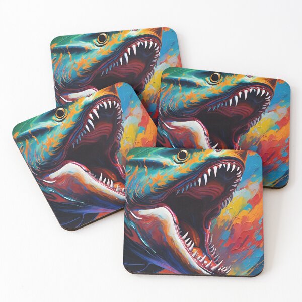 Item preview, 4 eyes shark monster designed and sold by MatrixTattoo.