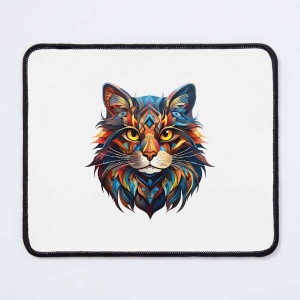 Item preview, Geometric Feline Elegance: Cat in Abstract Art designed and sold by hamishby.