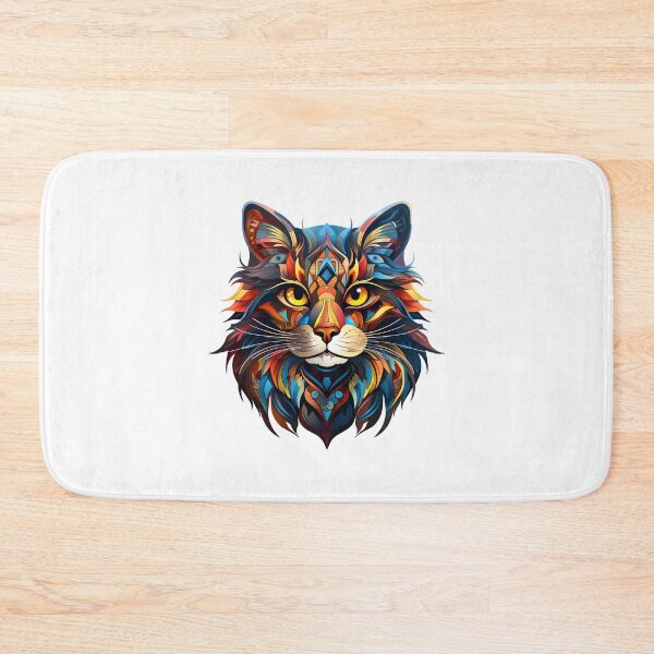 Item preview, Geometric Feline Elegance: Cat in Abstract Art designed and sold by hamishby.