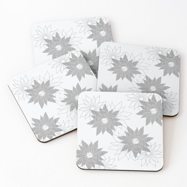 Item preview, Gray Floral Print designed and sold by lezell.