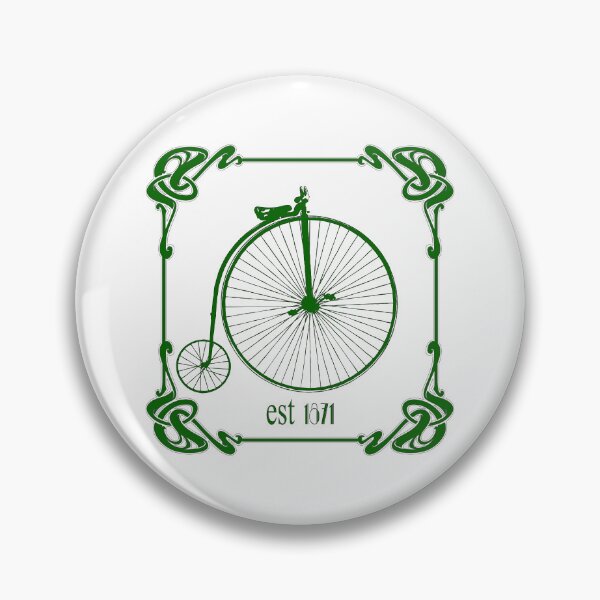 Item preview, Art Nouveau Penny Farthing Racing Green designed and sold by kernowerno.