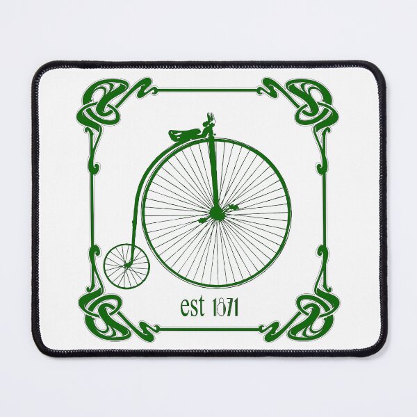 Item preview, Art Nouveau Penny Farthing Racing Green designed and sold by kernowerno.