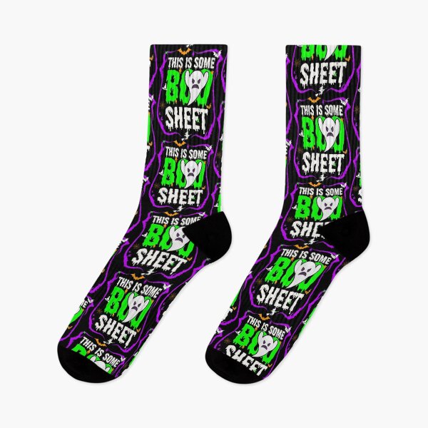 Item preview, Funny Halloween Saying This is Some Boo-Sheet Creepy Colorful Spooky Ghost designed and sold by Salmaniix.