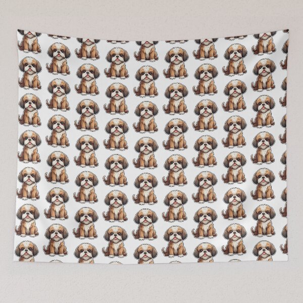 Item preview, Shih Tzu Illustration Sticker designed and sold by Camilo Osorio Pardo.