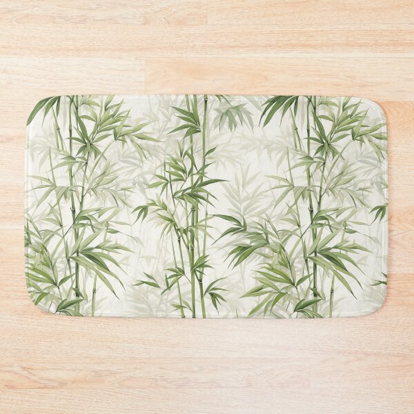 Item preview, Delicate bamboo pattern in soft green tones designed and sold by AI-Zauberwelt.