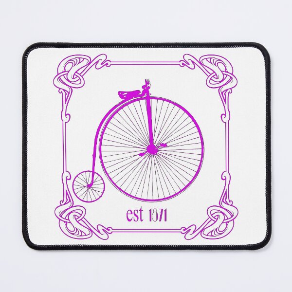 Item preview, Art Nouveau Penny Farthing Pink designed and sold by kernowerno.