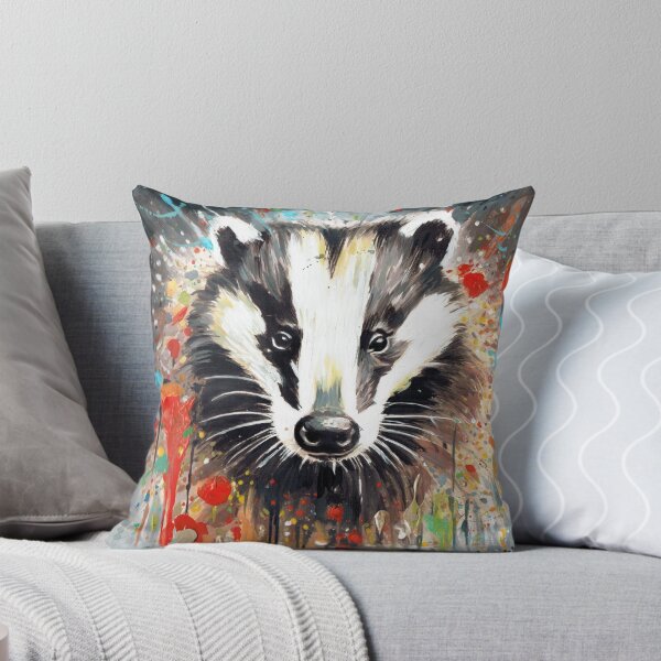 Item preview, BADGER ACRYLIC SPLATTER PAINTING  designed and sold by BazwoldArtist.