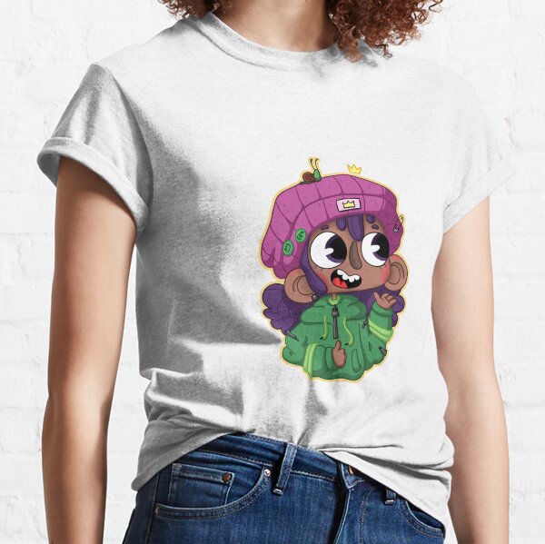 Purple Cartoon Girl T-Shirts for Sale