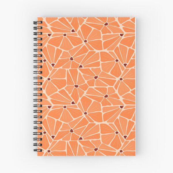 Item preview, Abstract Modern Floral Pattern - Orange Flowers Mosaic designed and sold by anisgott.