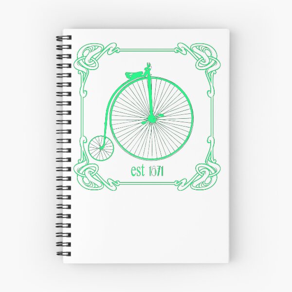 Item preview, Art Nouveau Penny Farthing Lime Green designed and sold by kernowerno.
