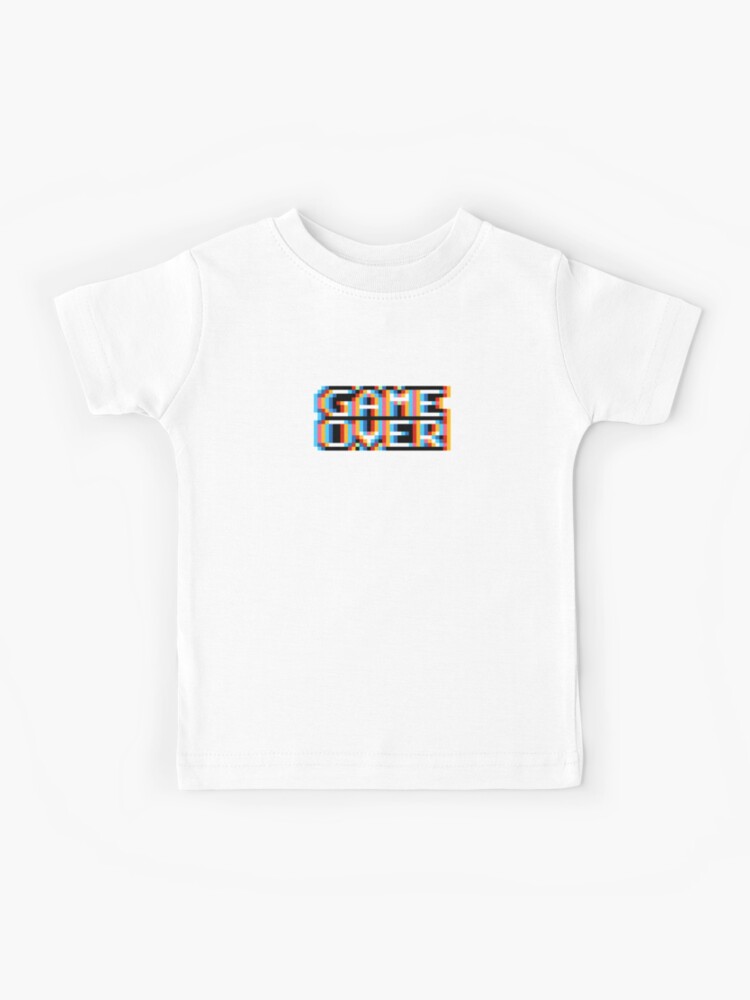 Game Over Kids T Shirt By Seeturner Redbubble - quit roblox t shirt