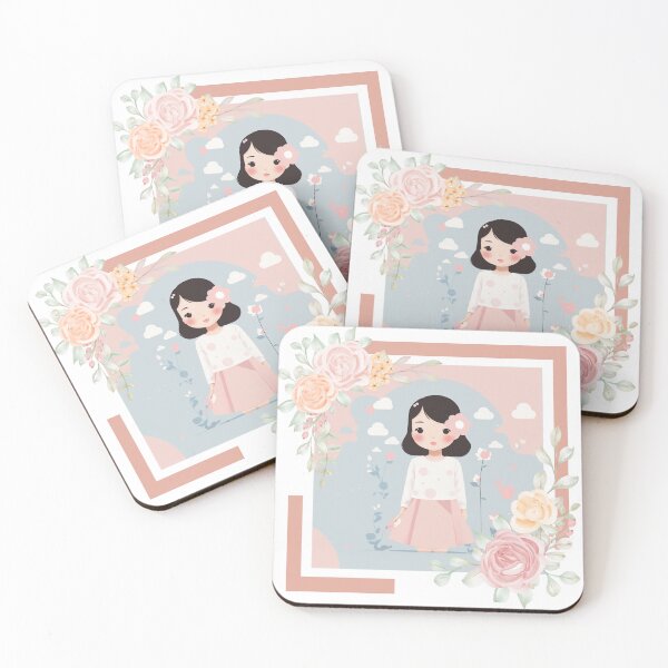 Item preview, cute girl , pastel tones designed and sold by Piano-pn.