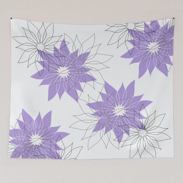 Item preview, Purple Floral Print designed and sold by lezell.