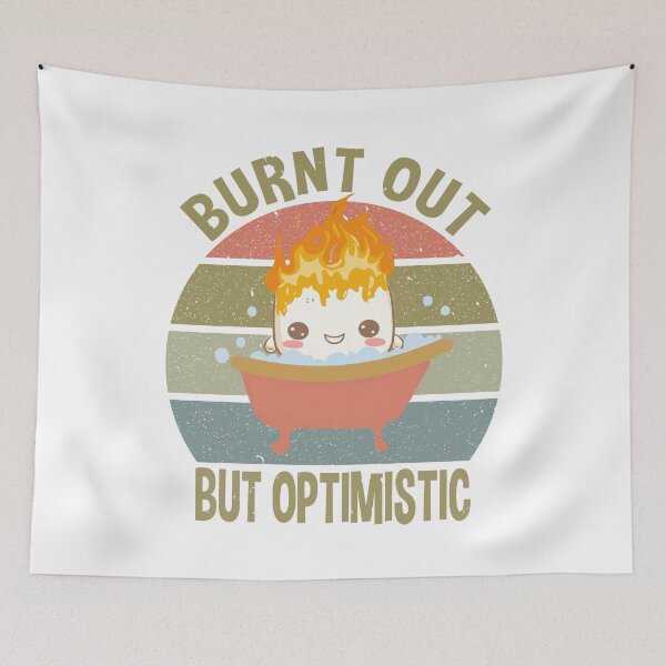 Item preview, Positive Quotes for Women Burnt Out But Optimistic Marshmallow Shower  designed and sold by clothesy7.