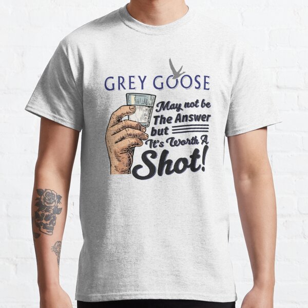 Grey Goose Vodka logo white t-shirt