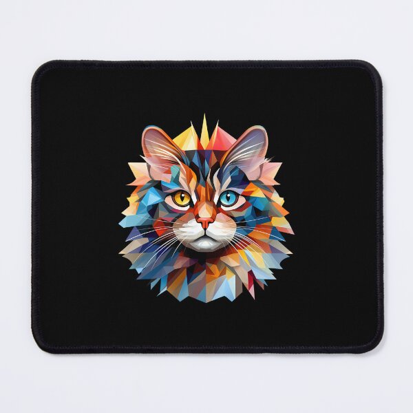 Item preview, Geometric Feline Elegance: Cat in Abstract Art designed and sold by hamishby.