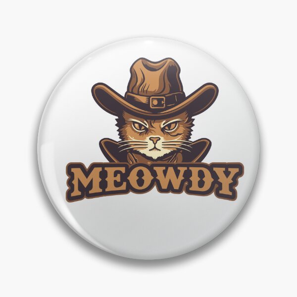 Item preview, Meowdy Cat, Cowboy Cat, Meowdy Pawtna, Western Cat designed and sold by Krmdesign.