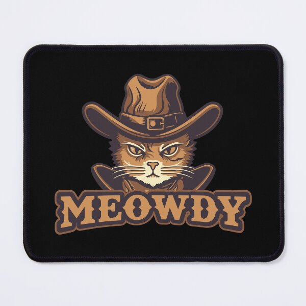 Item preview, Meowdy Cat, Cowboy Cat, Meowdy Pawtna, Western Cat designed and sold by Krmdesign.
