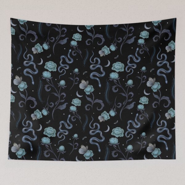 Item preview, Serpentine Garden -Blue Pattern designed and sold by episodicDrawing.