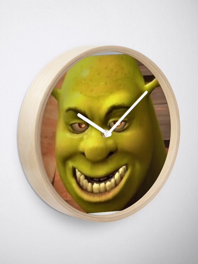 cook shrek  Clock for Sale by Alexis m