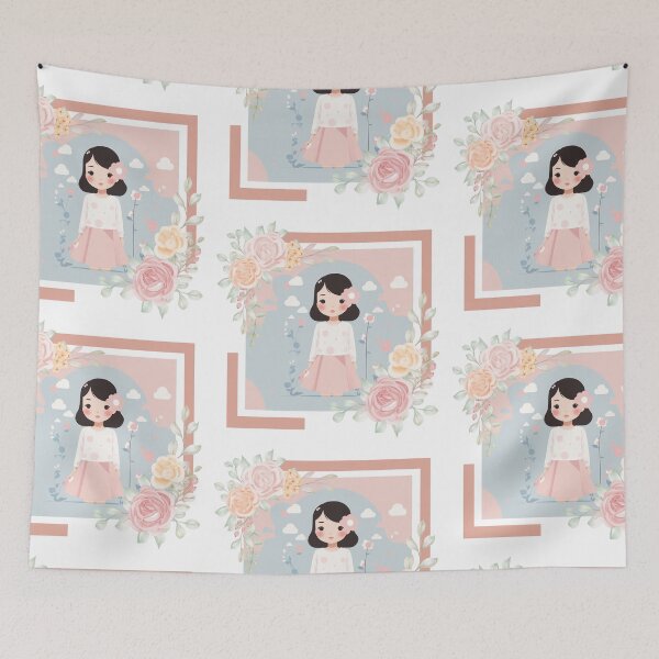 Item preview, cute girl , pastel tones designed and sold by Piano-pn.