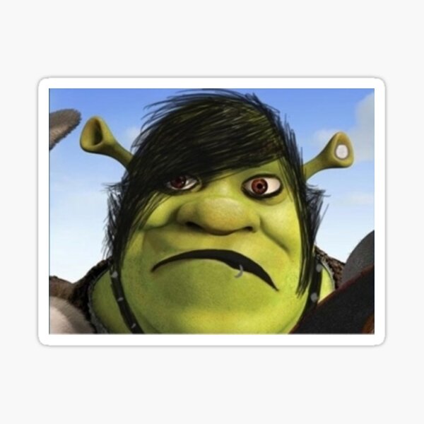 emo shrek Sticker