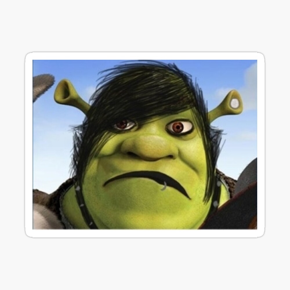 emo shrek Poster for Sale by Alexis m | Redbubble