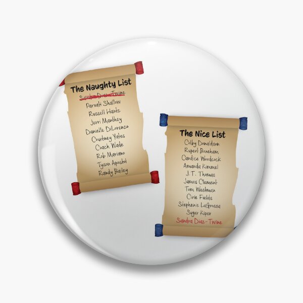 Item preview, Naughty Or Nice Survivor Heroes VS Villains Graphic designed and sold by katietedesco.