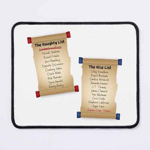 Item preview, Naughty Or Nice Survivor Heroes VS Villains Graphic designed and sold by katietedesco.