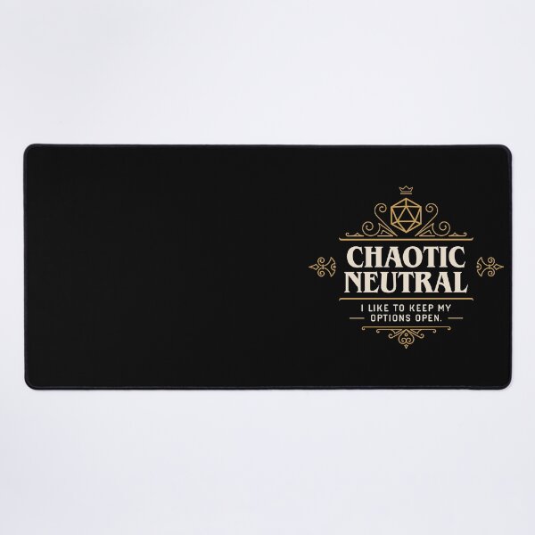 Item preview, I Like To Keep My Options Open Chaotic Neutral Funny Tabletop designed and sold by pixeptional.