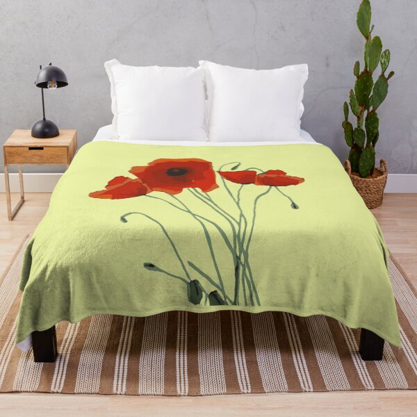 Item preview, Pretty Red Poppies Artistic WIldflowers designed and sold by taiche.