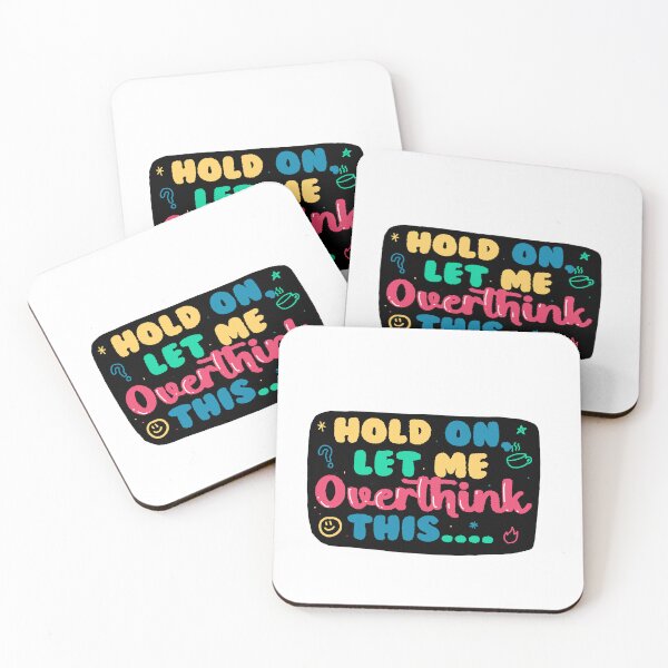 Item preview, Hold on, Let me Overthink this sticker for anxious people designed and sold by StickrBoy.