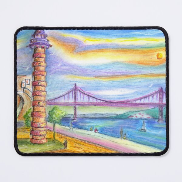 Item preview, tejo old lighthouse . lisbon designed and sold by Tereza Pilar Art.