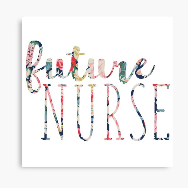Item preview, Navy Floral Future Nurse designed and sold by annmariestowe.