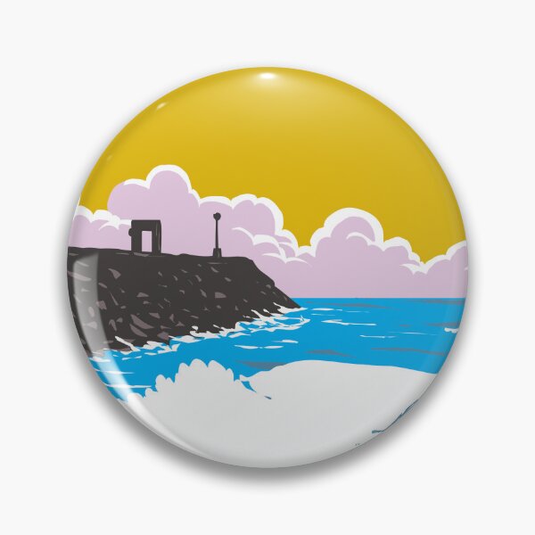 Item preview, South Mission Jetty in Mission Beach San Diego California WPA Poster Art designed and sold by patrimonio.