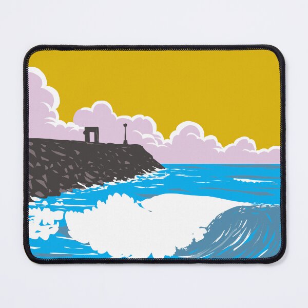 Item preview, South Mission Jetty in Mission Beach San Diego California WPA Poster Art designed and sold by patrimonio.