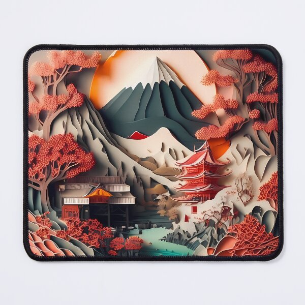 Item preview, Japanese landscape quiling 3D paper art paper technique designed and sold by TaevasDesign.