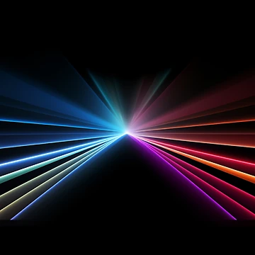 Artwork thumbnail, Multi Color Rays by DesignArtique