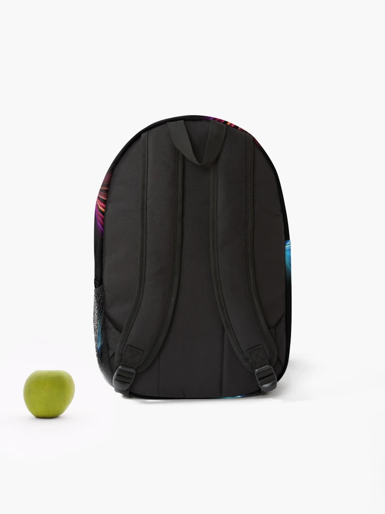 Thumbnail 2 of 3, Backpack, Multi Color Rays designed and sold by DesignArtique.