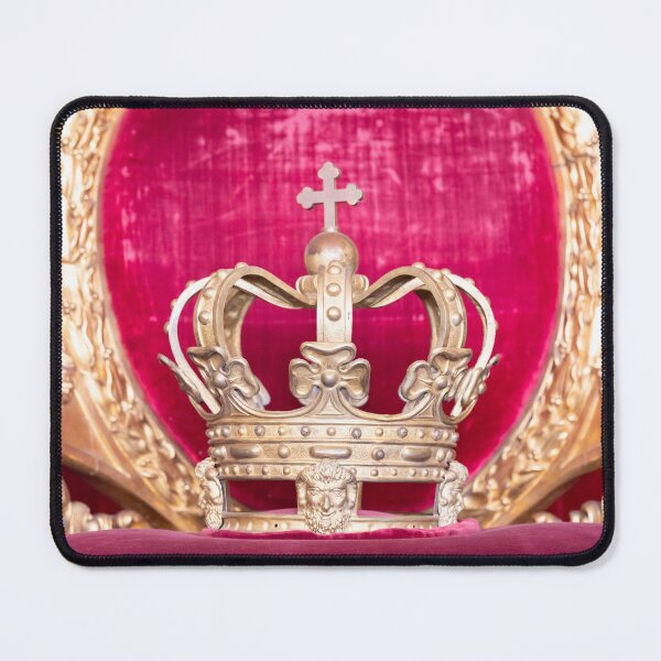 Item preview, Ancient crown on red velvet. Antique symbol of authority, luxury, monarchy, nobility designed and sold by Paolo Modena Photography - Fine Italian Art.