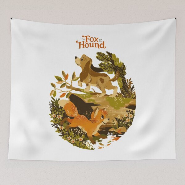 Item preview, Cartoon fox and hound cute merch   designed and sold by JohathanConnell.