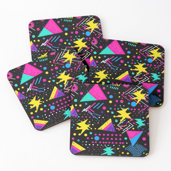 Item preview, Funky 80s and 90s Nostalgia Pop Pattern designed and sold by AeonAcademy.