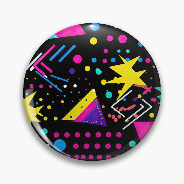 Item preview, Funky 80s and 90s Nostalgia Pop Pattern designed and sold by AeonAcademy.