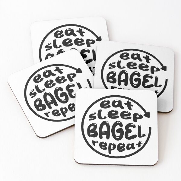 Item preview, Eat Sleep Bagel Repeat designed and sold by WhitepaperStyle.